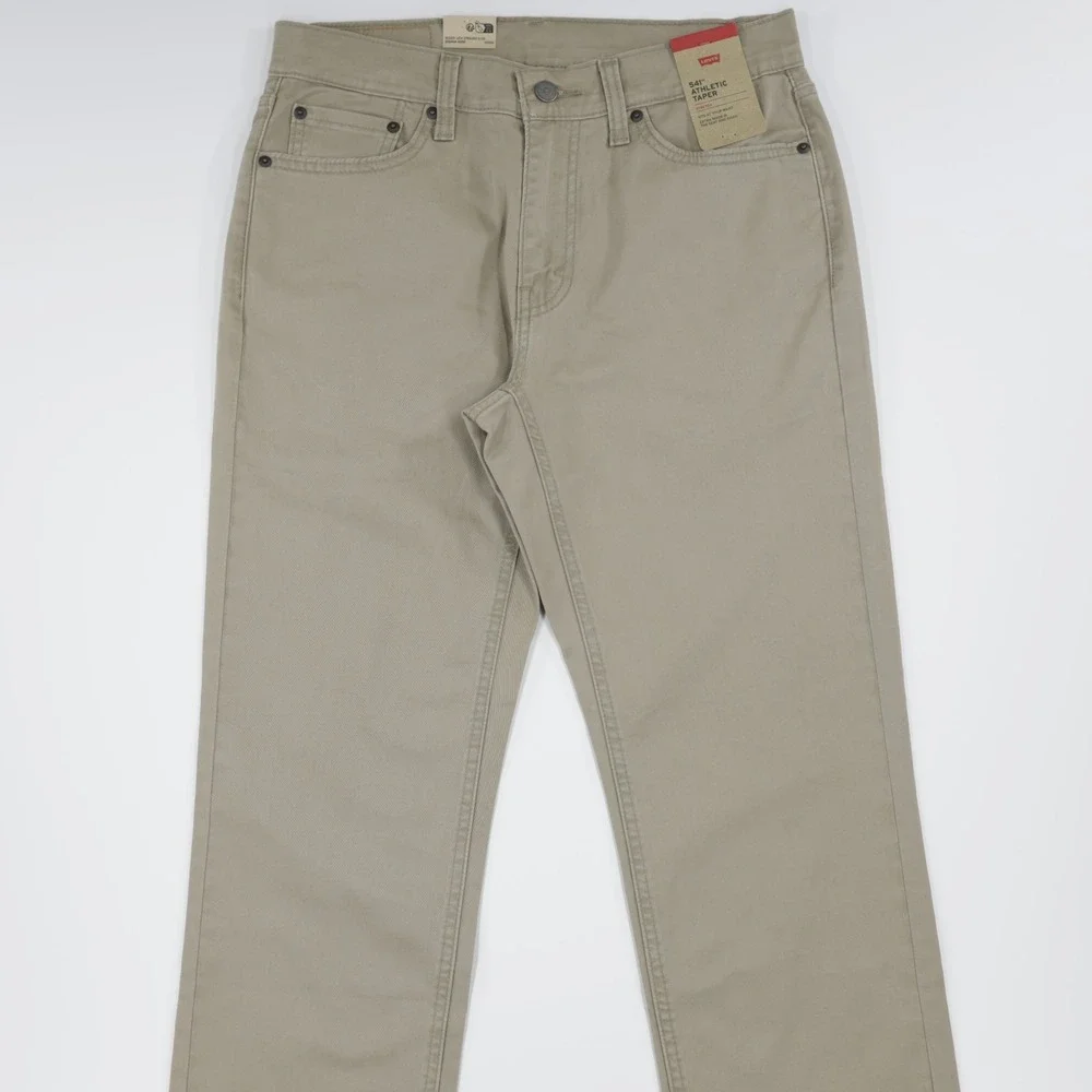 Levi's 541 Men's Athletic Tapered‎ Jeans Stretch Lightweight Denim Beige W30 L32